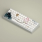 Lotus Charm 104+26 PBT Doubleshot Backlit 5-sided Dye-subbed Keycaps Set Cherry Profile Side Legends for MX Keyboard